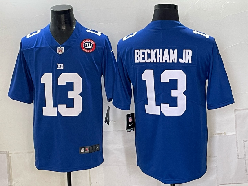 Men New York Giants #13 Beckham Jr blue Nike 2026 NFL Game Jersey 0931006